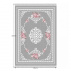 Koberec, šedá / vzor květiny, 160x230, SEDEF TYP 2