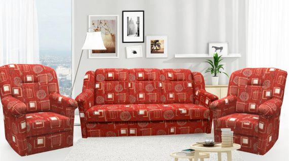 Sedací souprava Panda A 3f+1+1 Cyklon bordo