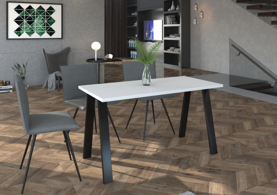Jídelní stůl Kobalt 67x138 bílý