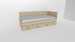 Lůžko PLUTO 2 s úl.prostorem - UNIVERZÁLNÍ L/P vč. laťkového roštu / úchyty JONY