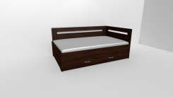 Zvýšené fran.lůžko FABIE 2 - š.120, roh.prov. s 1úl.prost,UNIVERZÁLNÍ L/P / úchyty JONY