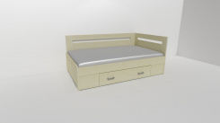 Zvýšené fran.lůžko FABIE 2 - š.120, roh.prov. s 1úl.prost,UNIVERZÁLNÍ L/P / úchyty JONY