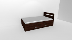 Zvýšené fran.lůžko FABIE 2 - š.120, se 2úl.prostory, 1zvýš.čelo / úchyty JONY