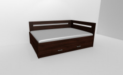 Zvýšené fran.lůžko FABIE 2 - š.140, roh.prov. s 1úl.prost,UNIVERZÁLNÍ L/P / úchyty JONY