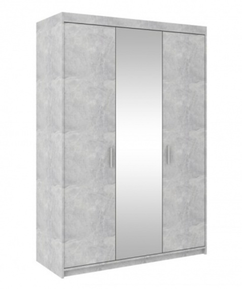 Skříň se zrcadlem Enja 3D beton