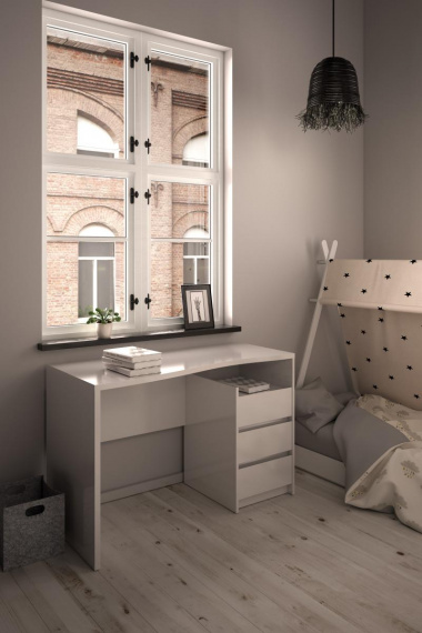 Psací stůl Felix 362 bílá/lesk