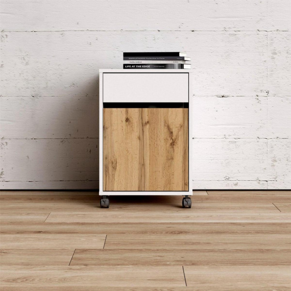 Kontejner na kolečkách Felix 522 bíla/oak