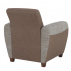 Křeslo, hnědá / tmavě béžová, MILO