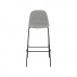 Barová židle, světlešedá látka / kov, MARIOLA NEW