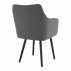 Jídelní křeslo, šedohněda / černá, Dabir