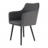 Jídelní křeslo, šedohněda / černá, Dabir