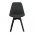 Židle, tmavě šedá / černá, LORITA