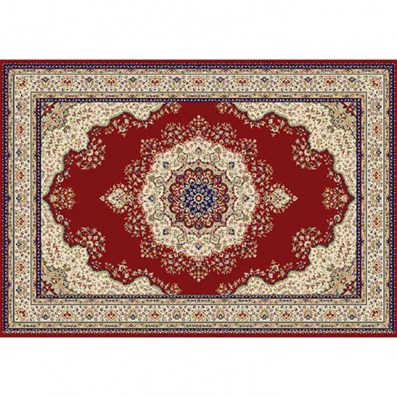 Koberec, vínová / mix barev / vzor, 100x150, KENDRA TYP 3