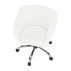Kancelářské křeslo, bílá ekokůže / kov, LENER