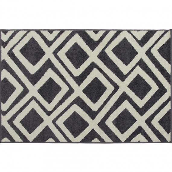 Koberec, krémovo/hnedá / vzor, 160x235, GILMER TYP 1