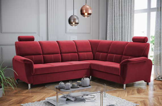 Sedací souprava P Nadia Velva 10 - vínová