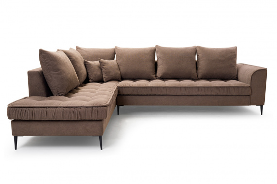 Sedací souprava L Lidie - hnědá