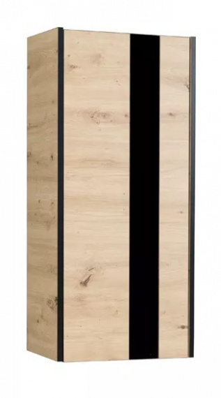 Závěsná skříň Flint R7 dub artisan/černá