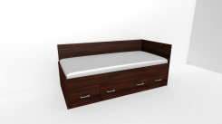 Lůžko NEMO 2 se 2 zvýš.čely / UNIVERZÁLNÍ L/P vč. laťkového roštu / úchyty JONY