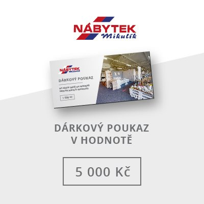 Dárkový poukaz Nábytek Mikulík - Na nákup zboží na prodejně Nábytek Mikulík Vranovice
