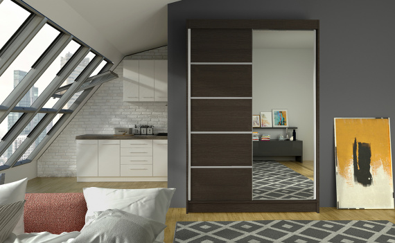 Skříň Linora III 120 choco