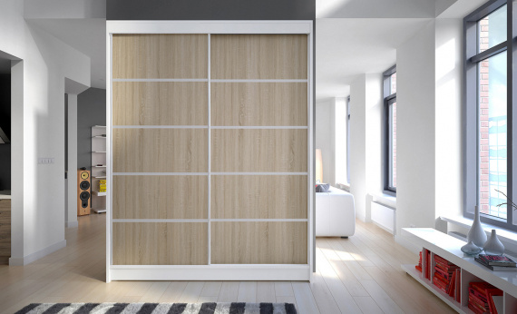 Skříň Camila IV 150 bílá/sonoma