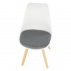 Židle, bílá / šedá, DAMARA