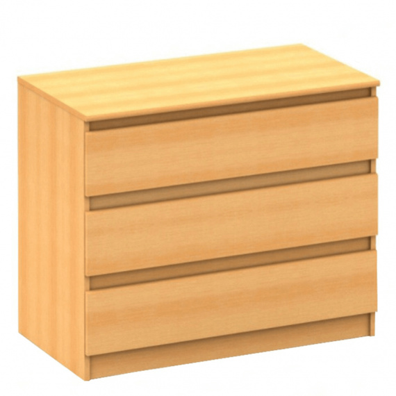 3 šuplíková komoda, buk, HANY 003