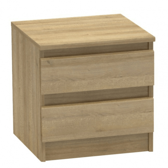 2 šuplíkový noční stolek, dub riviera, HANY 002