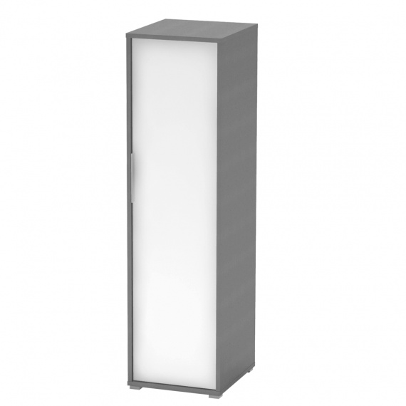 Věšáková skříň, grafit/bílá, RIOMA TYP 20