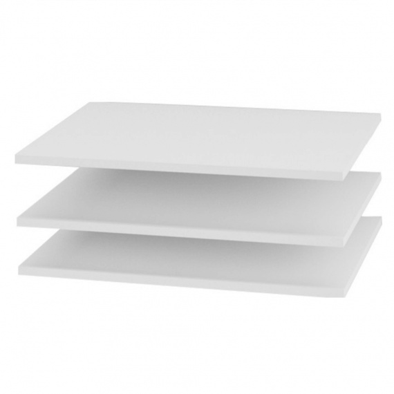 Police do skříně, 3 ks, bílá, ITALIA