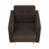 Celočalouněné křeslo, čokoládová látka, AMEDIA
