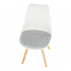 Židle, bílá / světle šedá, DAMARA