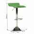 Barová židle, ekokůže zelená / chrom, LARIA NEW