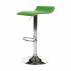Barová židle, ekokůže zelená / chrom, LARIA NEW