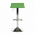 Barová židle, ekokůže zelená / chrom, LARIA NEW