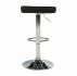 Barová židle, ekokůže černá/chrom, LARIA NEW