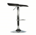 Barová židle, ekokůže černá/chrom, LARIA NEW