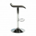 Barová židle, ekokůže hnědá / chrom, LARIA NEW