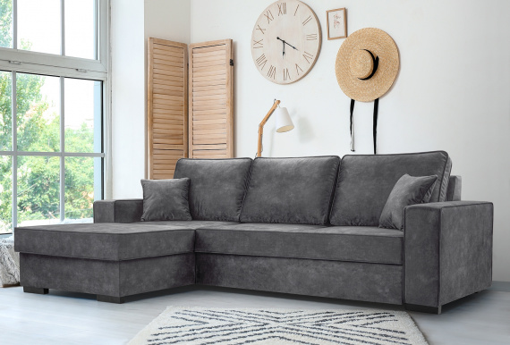 Sedací souprava Lola L šedá