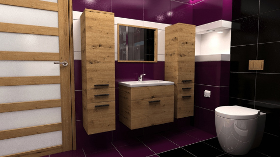 Koupelnová sestava Lora B dub artisan