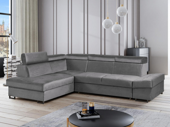 Sedací souprava Maik L šedá