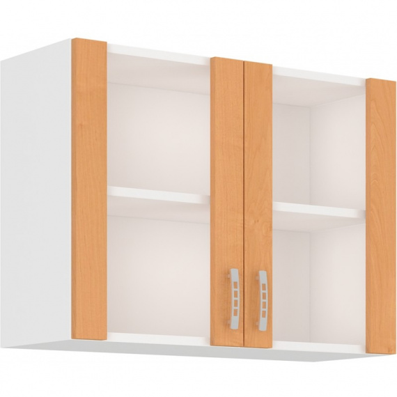 Kuchyňská skříňka Sally 80-GS-60-2F olše/sklo