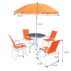 Zahradní set, oranžová / bílá, ODELO