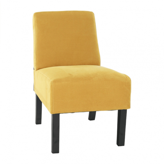 Křeslo, hořčicová / černá, HEROLA