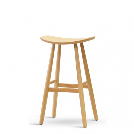 Židle GURU bar buková, mořená-dub