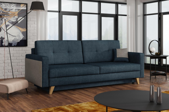 Pohovka Milada DL modrá/šedá