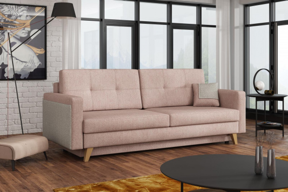 Pohovka Milada DL růžová/béžová