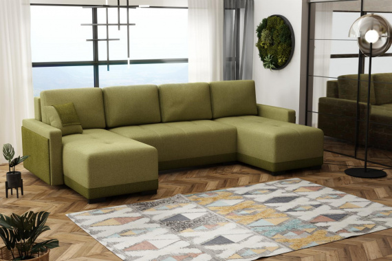 Sedací souprava Michala U zelená