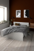 Postel Simplicity 210 160x200 cm bílý lesk